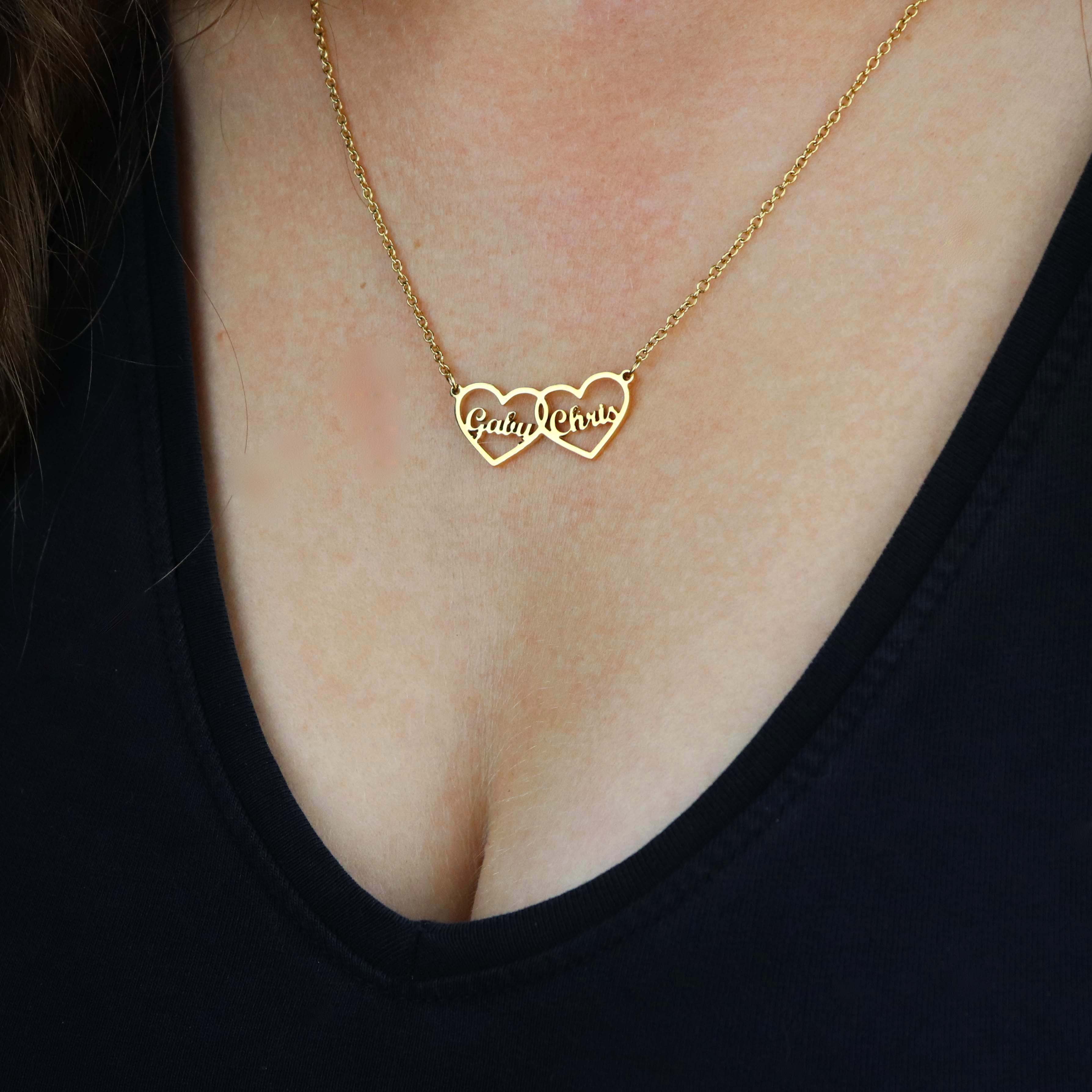 Luxe Gepersonaliseerde Hartjesketting