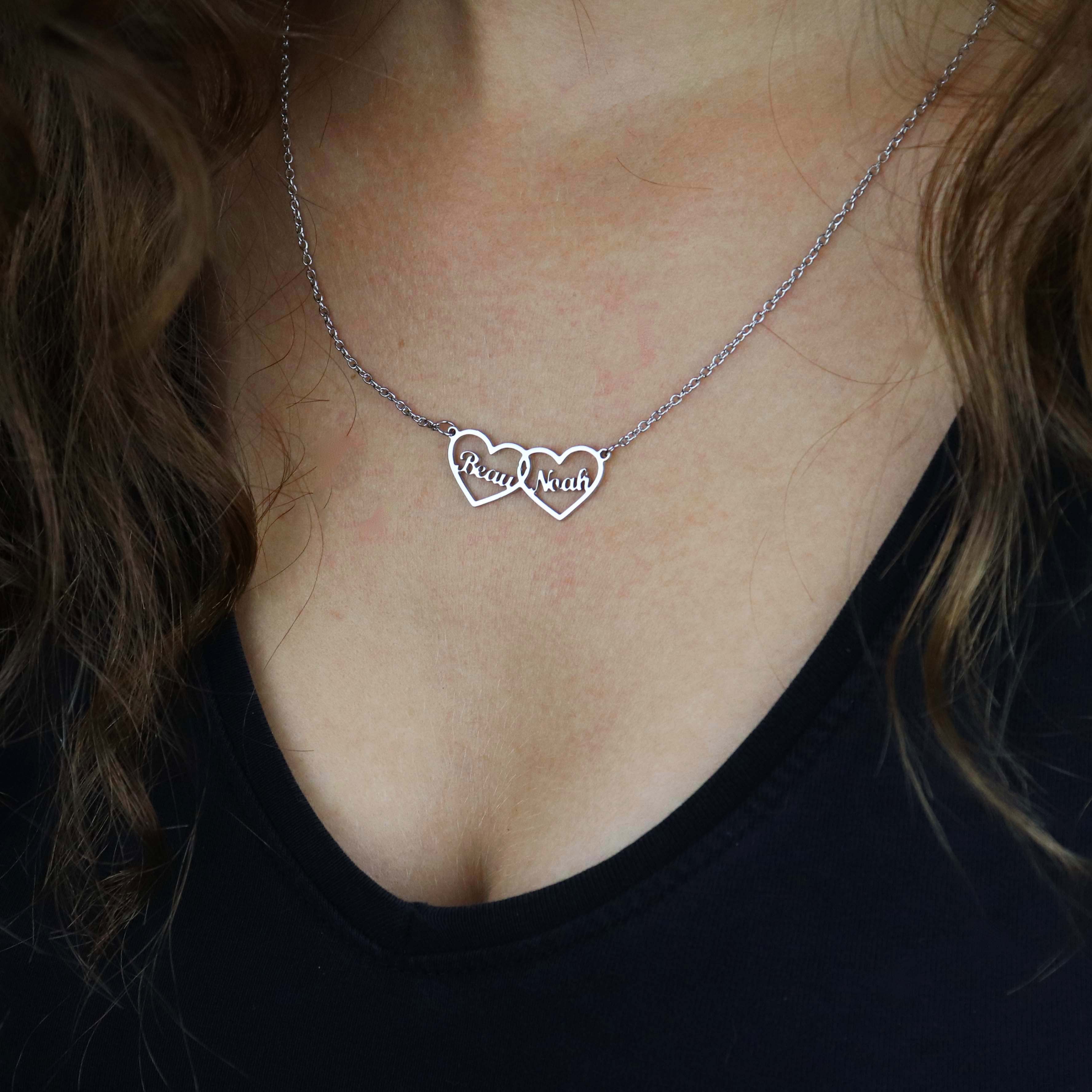 Luxe Gepersonaliseerde Hartjesketting