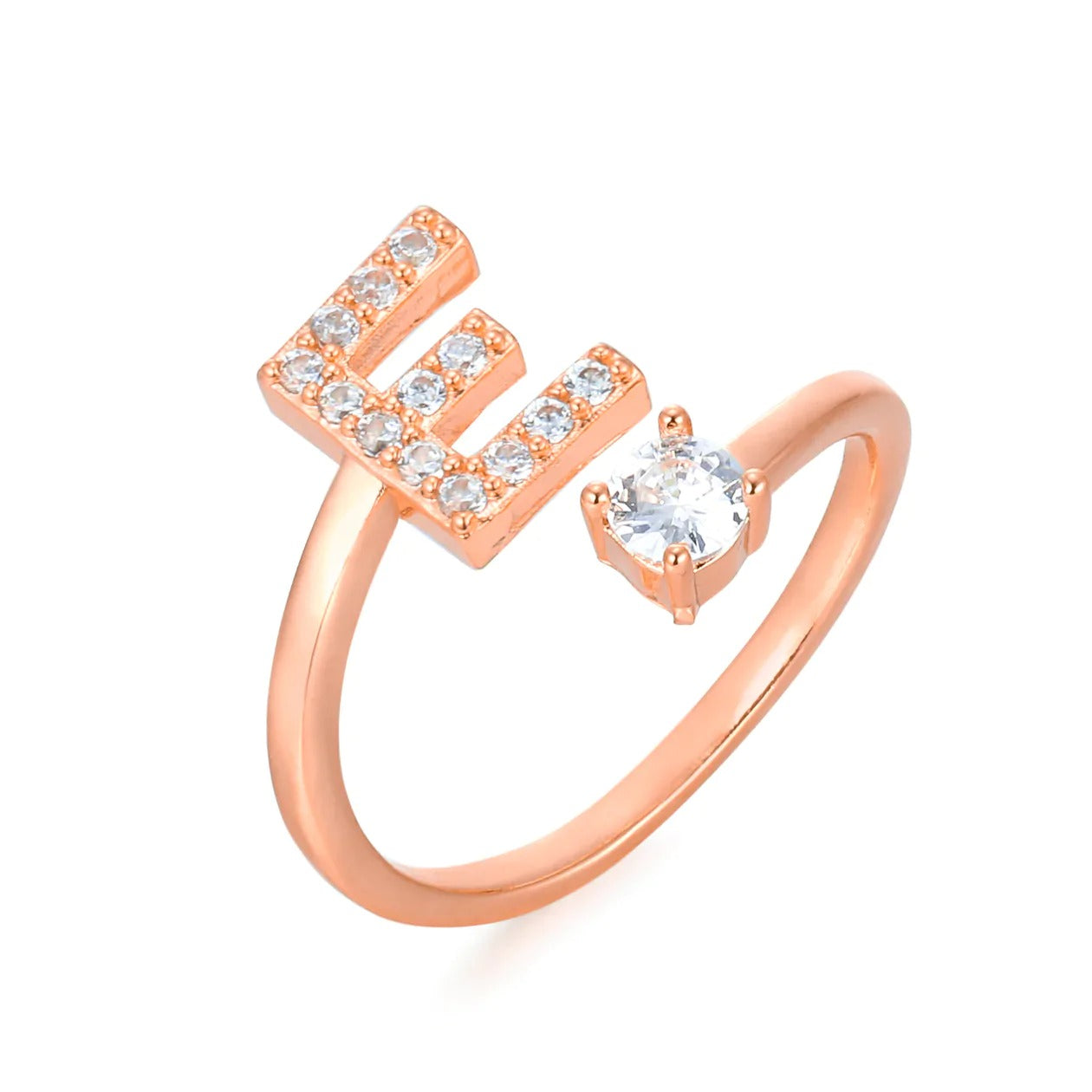 Zirconia Initialen Ring