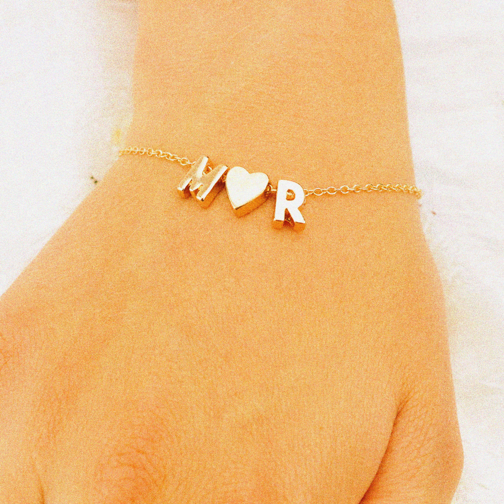 Luxe Gepersonaliseerde Initialen Armband