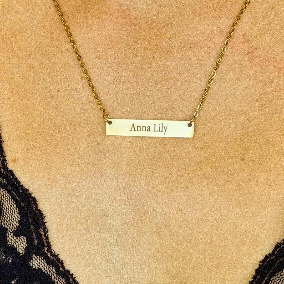 Gepersonaliseerde Naam Tag Ketting