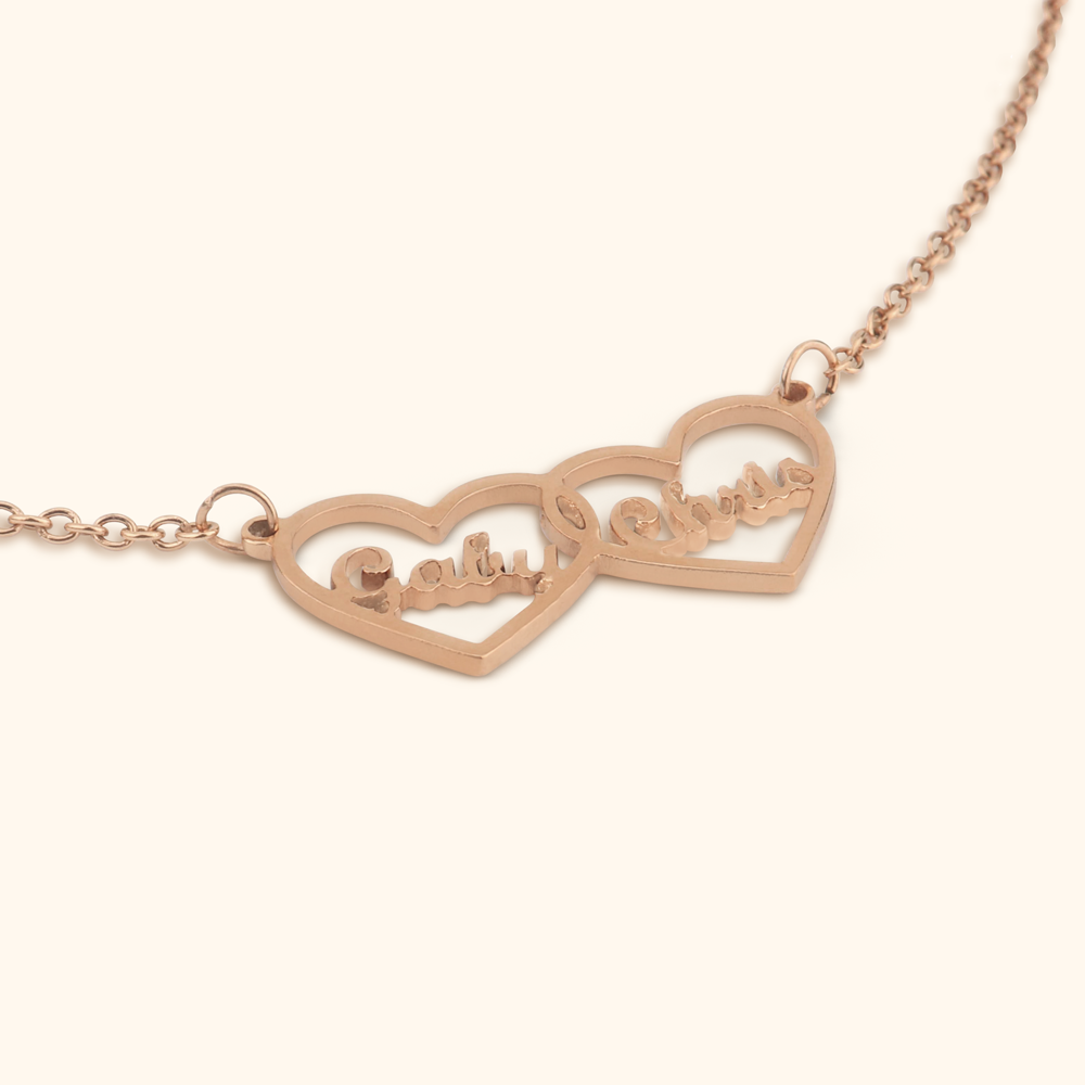 Luxe Gepersonaliseerde Hartjesketting