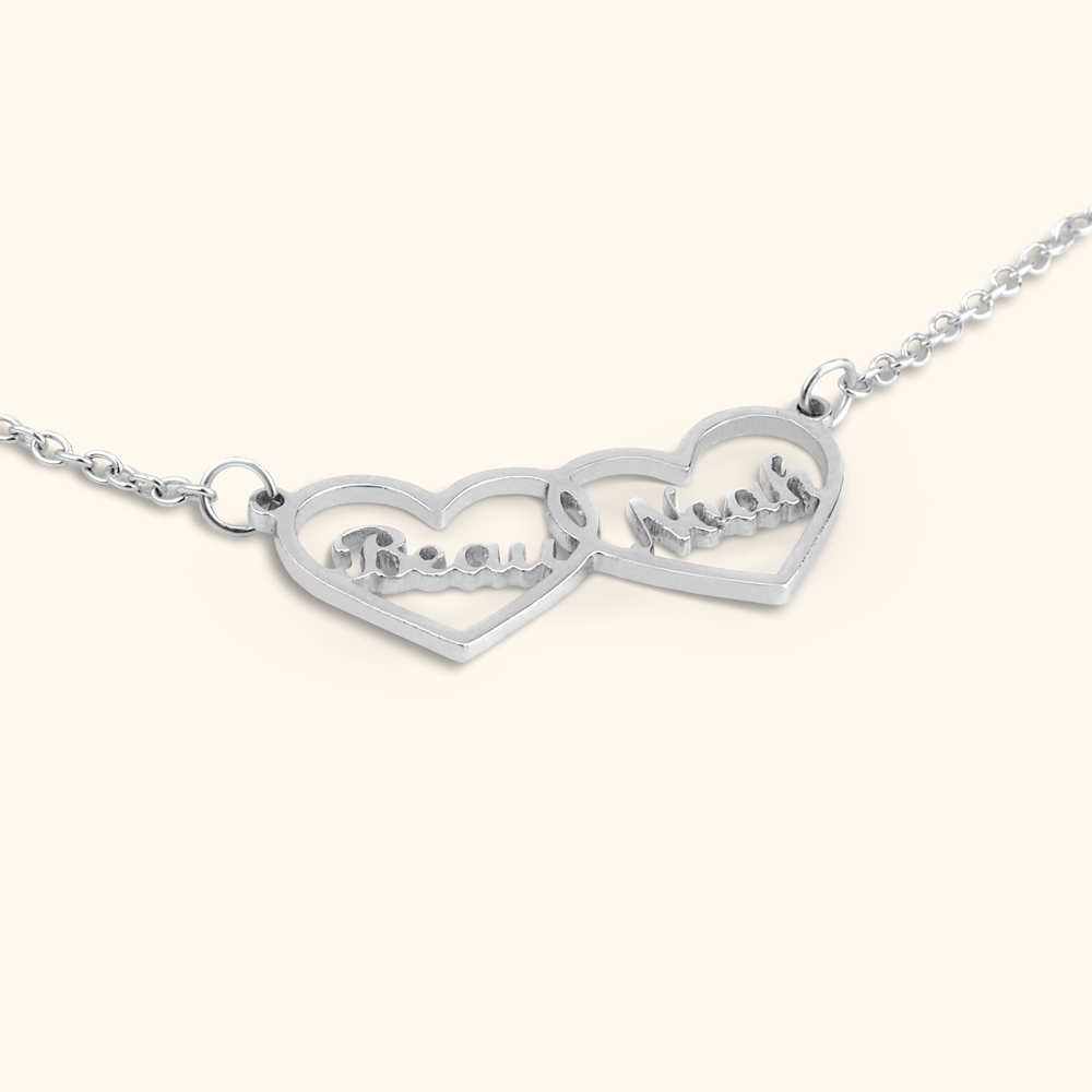 Luxe Gepersonaliseerde Hartjesketting