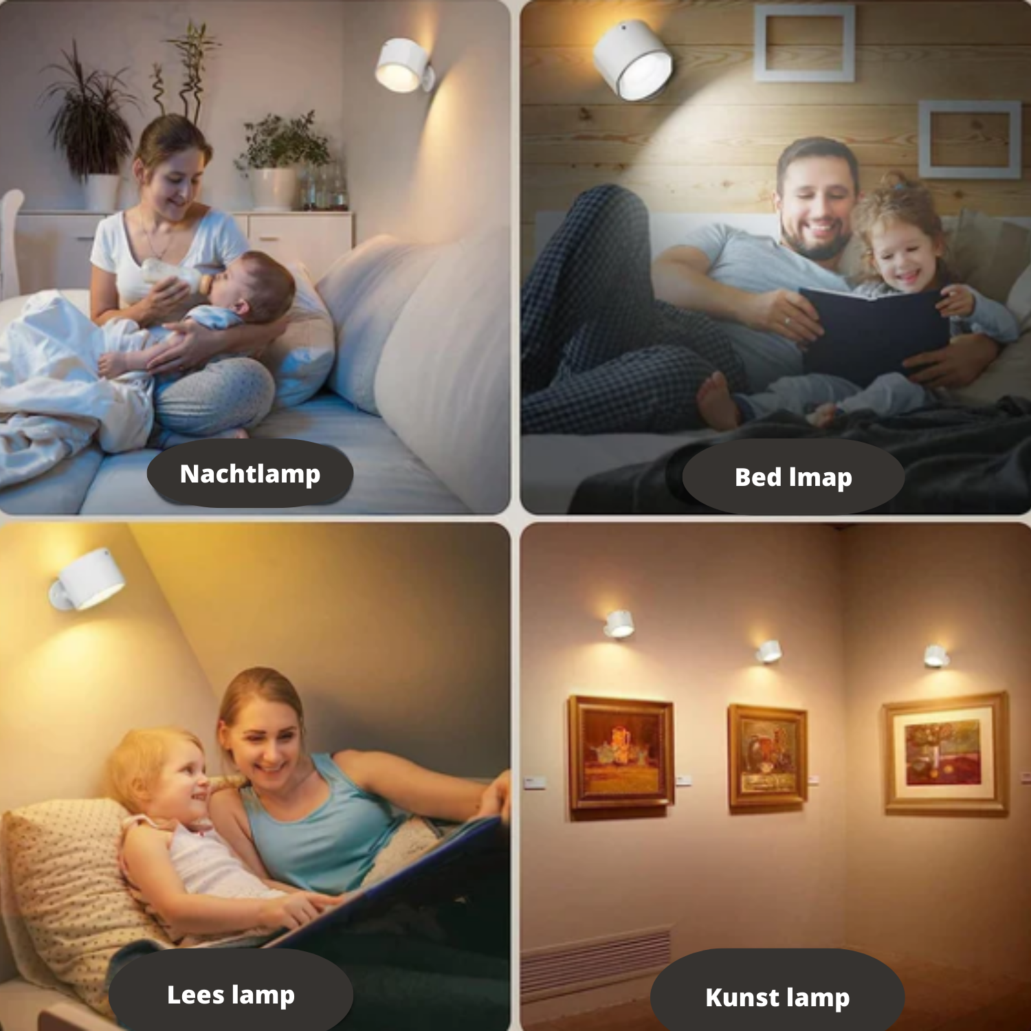 Luminosa ™ De Betoverende LED Oplaadbare Wandlamp