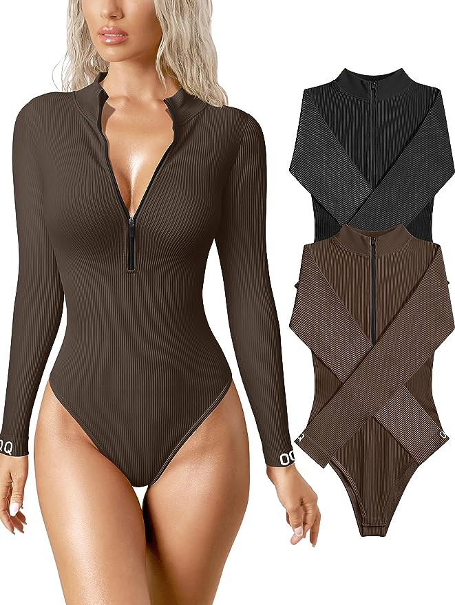 Zoey ™ | Zip up bodysuit