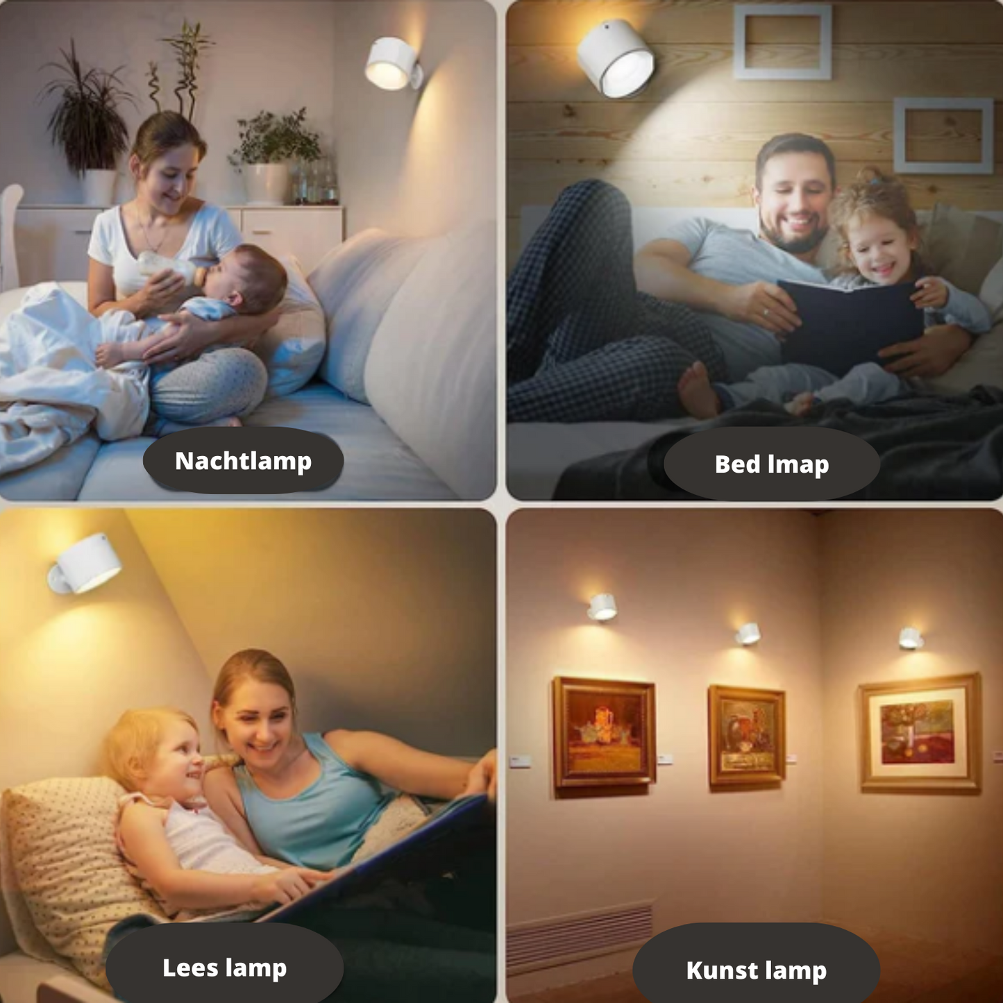 "Luminosa ™ De Betoverende LED Oplaadbare Wandlamp"