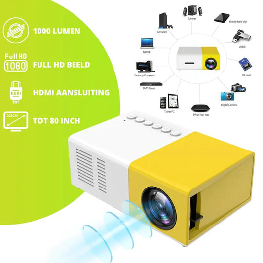 Cinehome™ Mini Projector - Creëer je eigen bioscoop