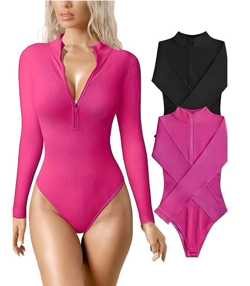 Zoey ™ | Zip up bodysuit